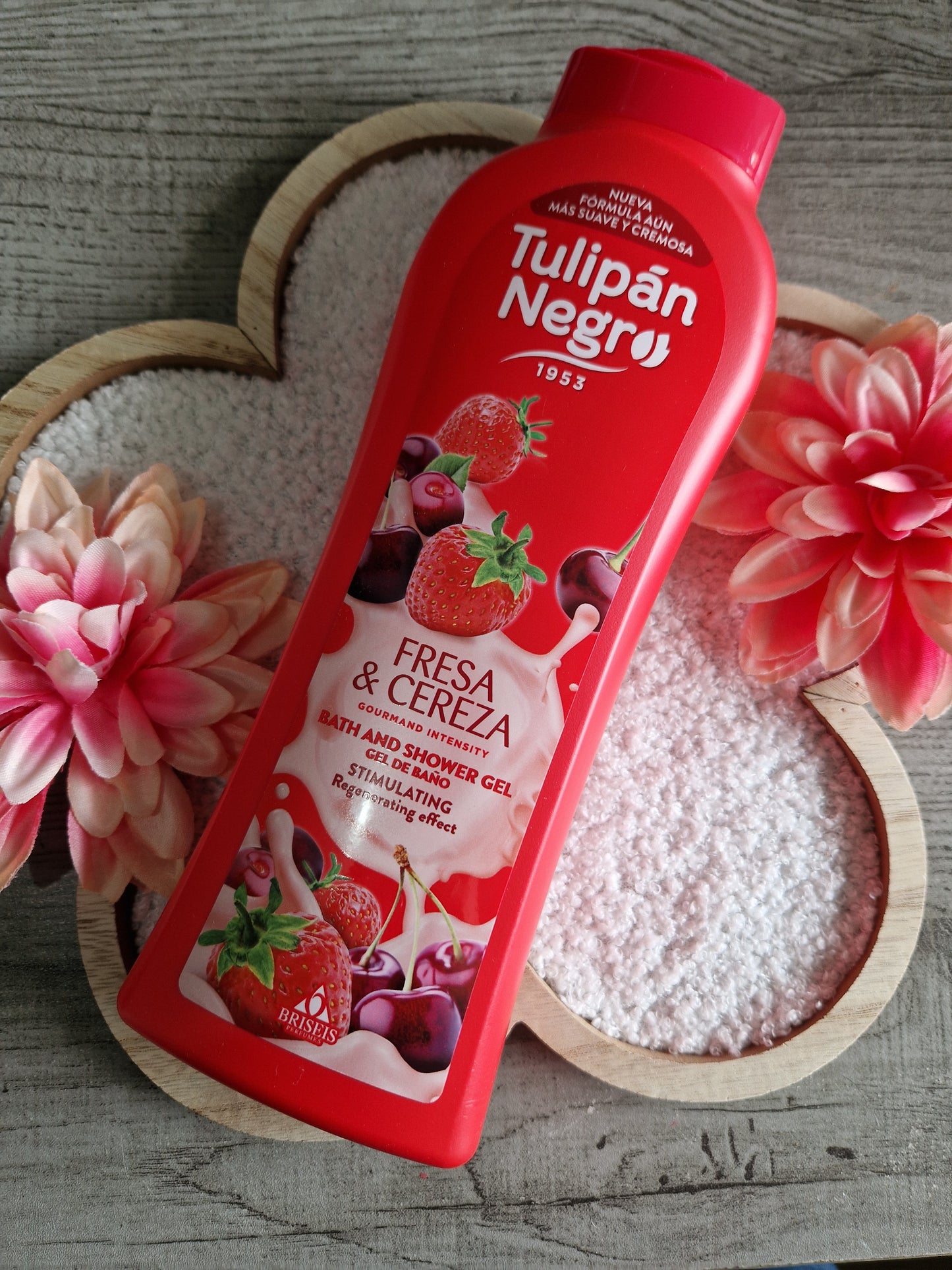 Gel douche cerise et fraise